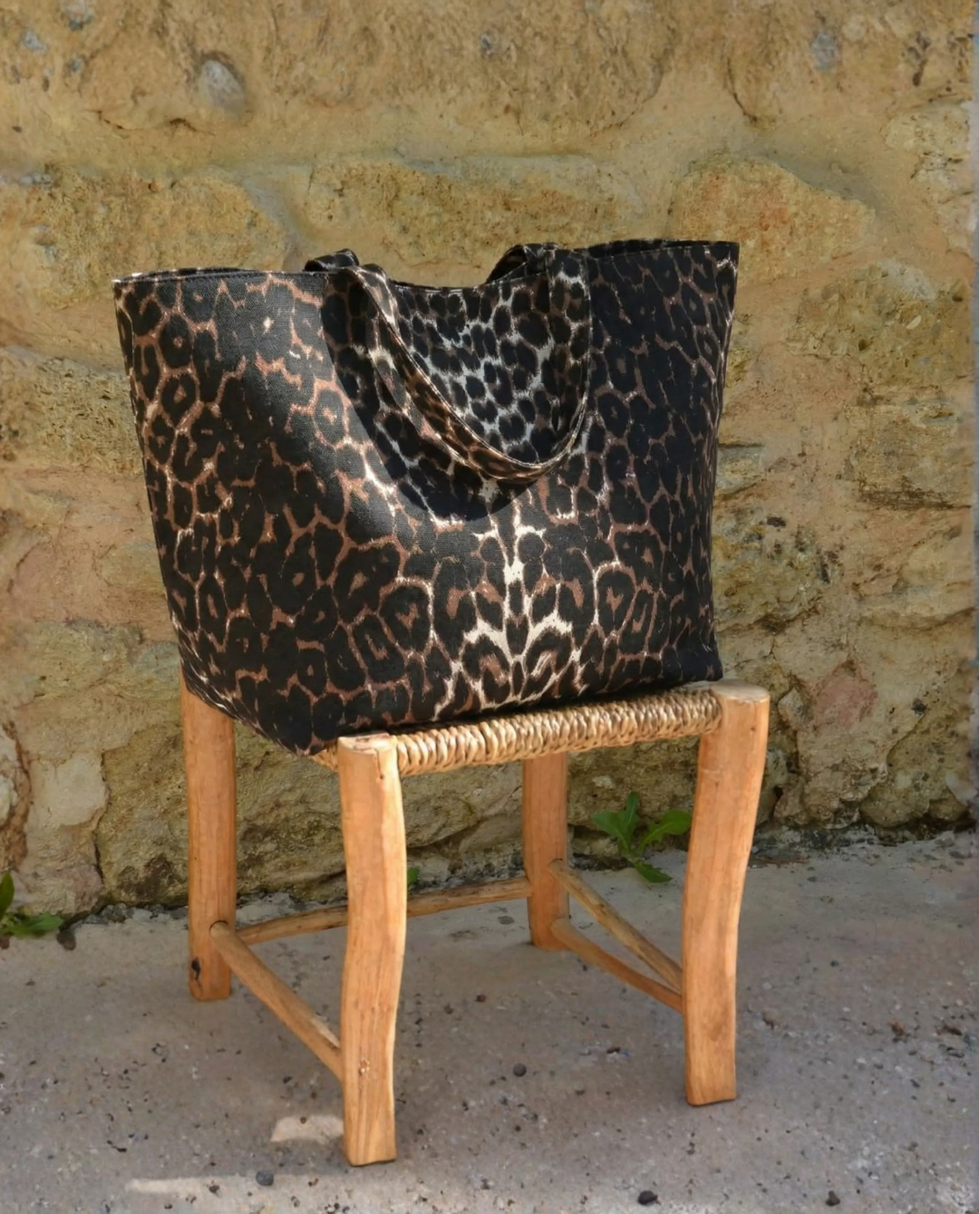 Ayın çantası — Mega Tote Leopar